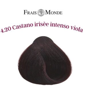 Tinta Capelli Naturale Castano irisée intenso viola FRAIS MONDE